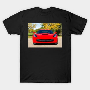 Red Sports Car Front View T-Shirt